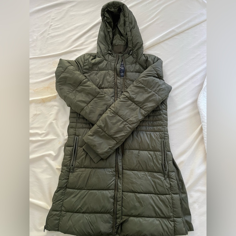 Maternity puffer coat
